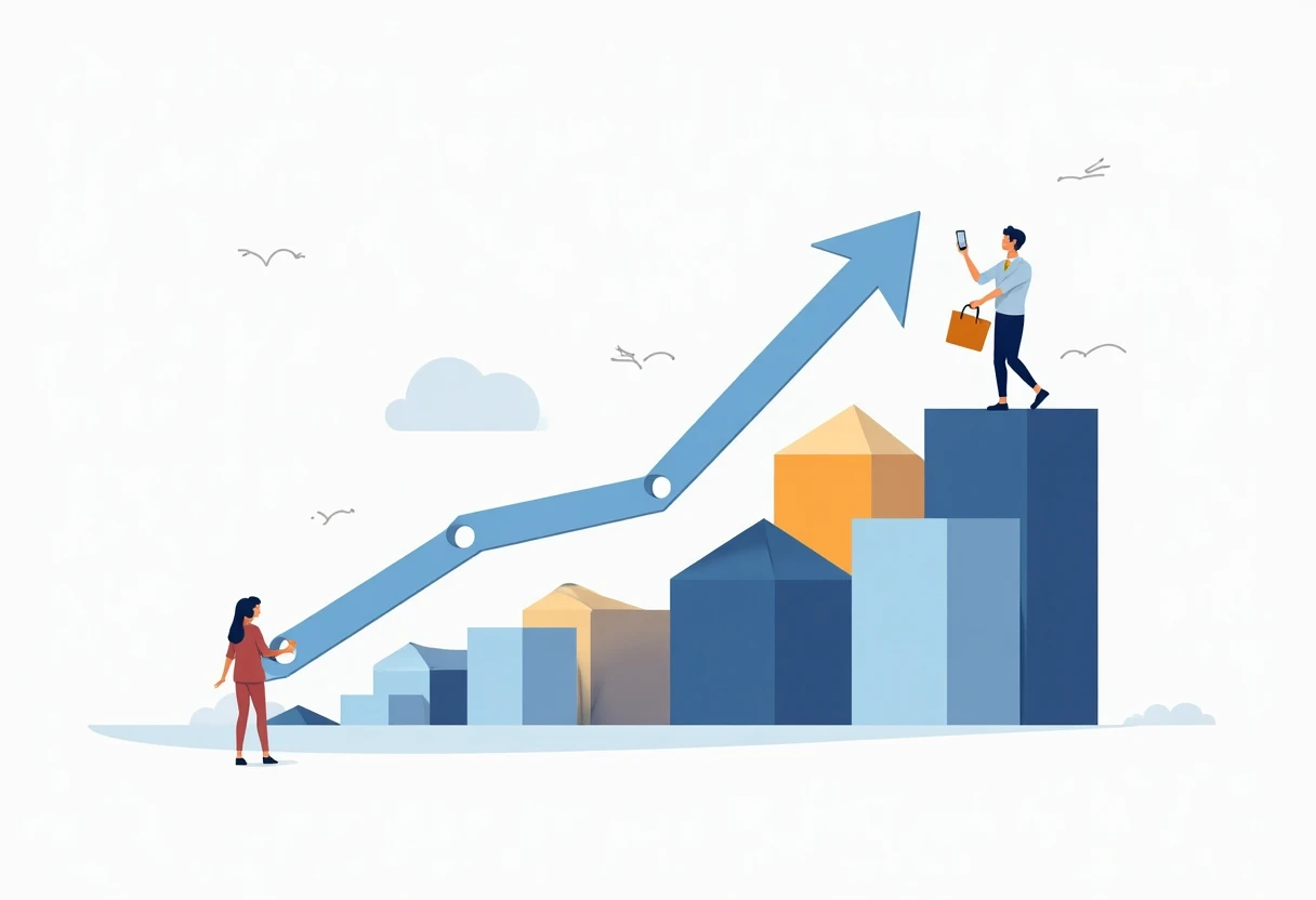 Abstract financial stability illustration