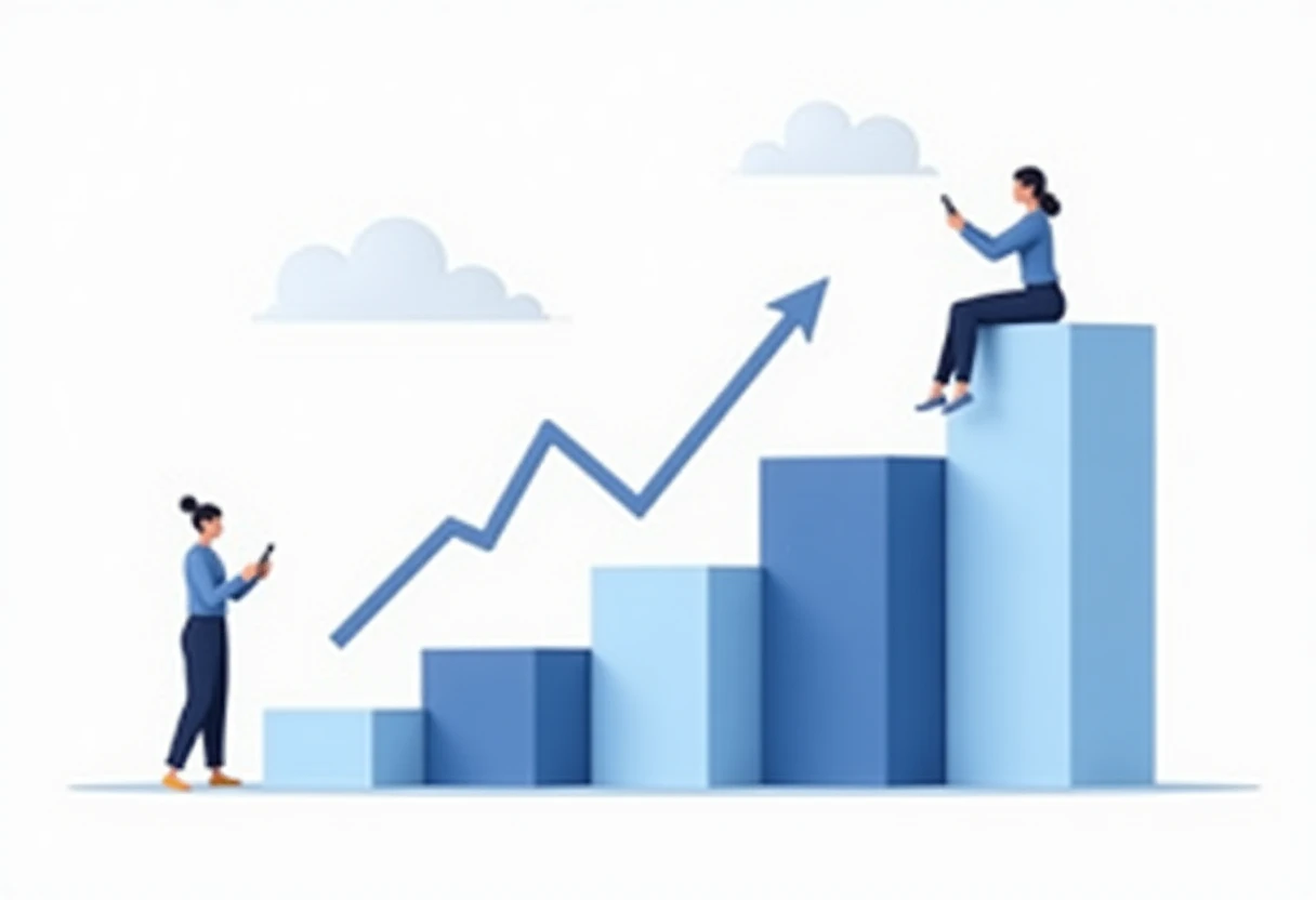 Illustration of financial growth