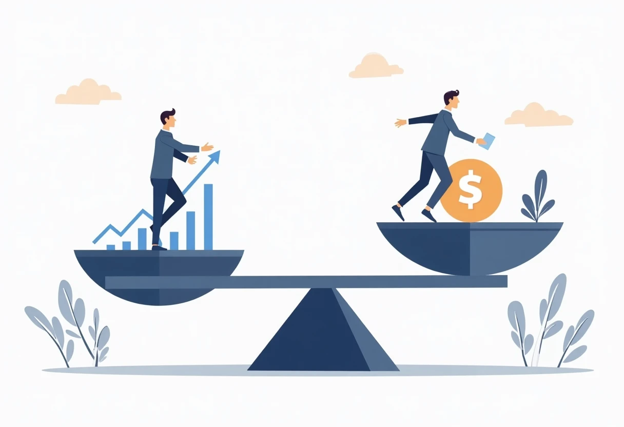 Financial decision-making illustration