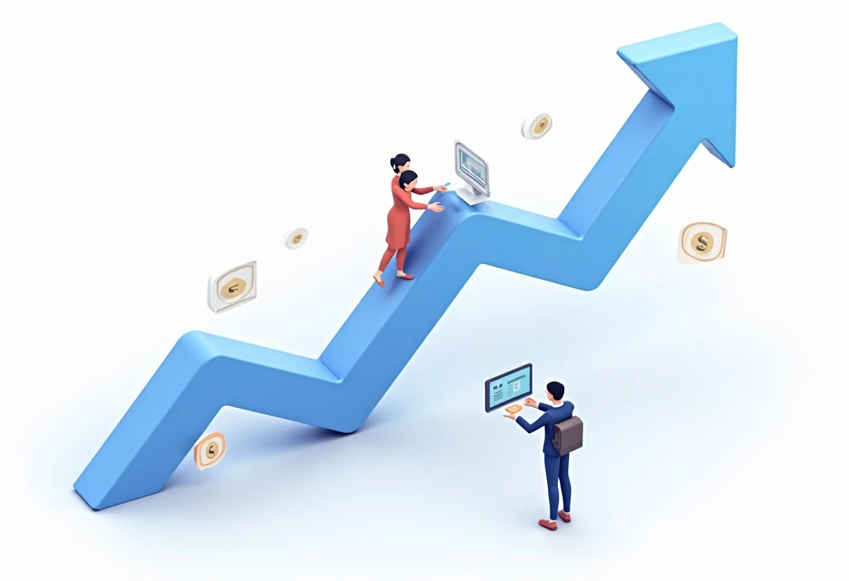 Financial growth illustration